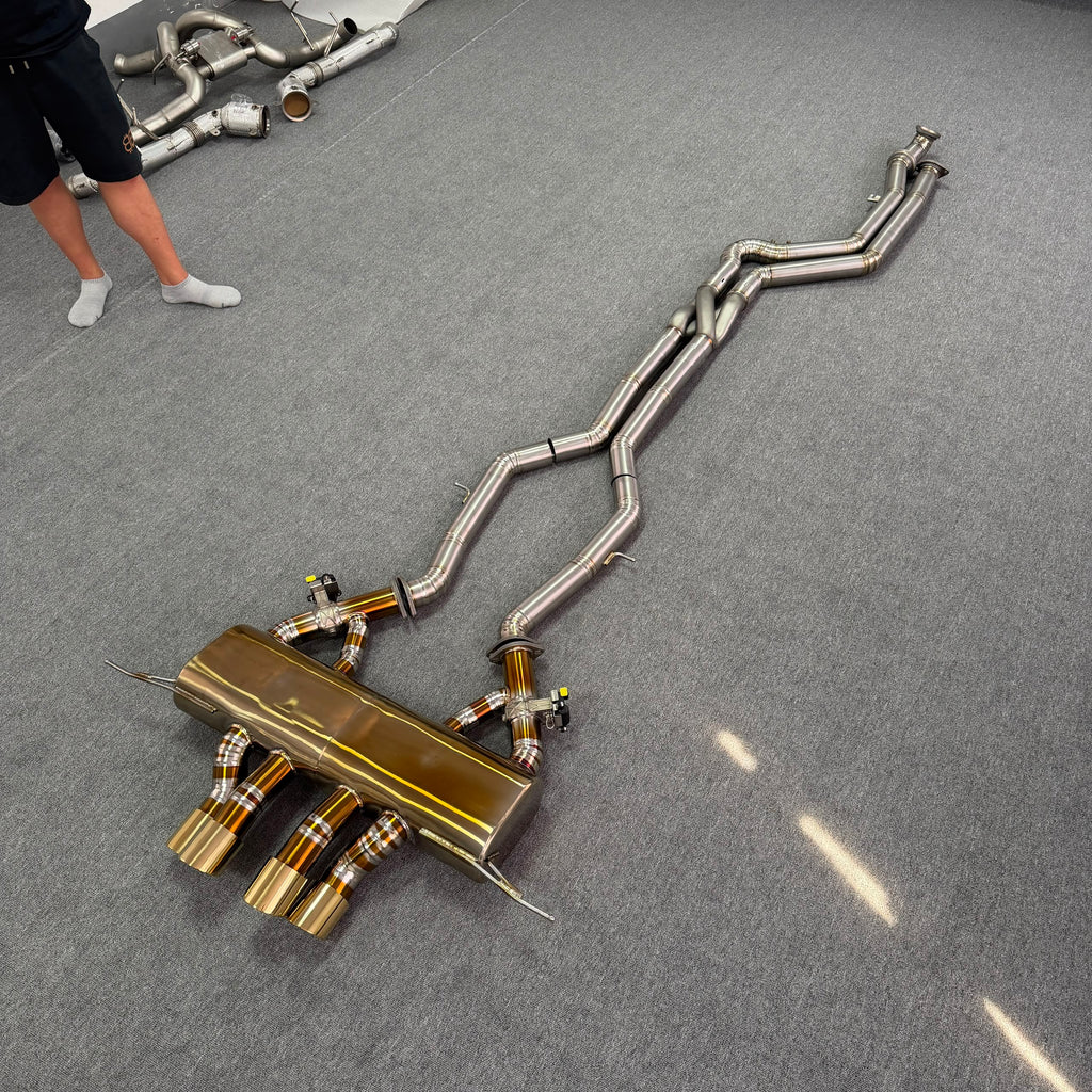Titronic Titanium Center Exit M Style Full Exhaust Valved System — BMW G8X M3 · M4 · M2 (S58)