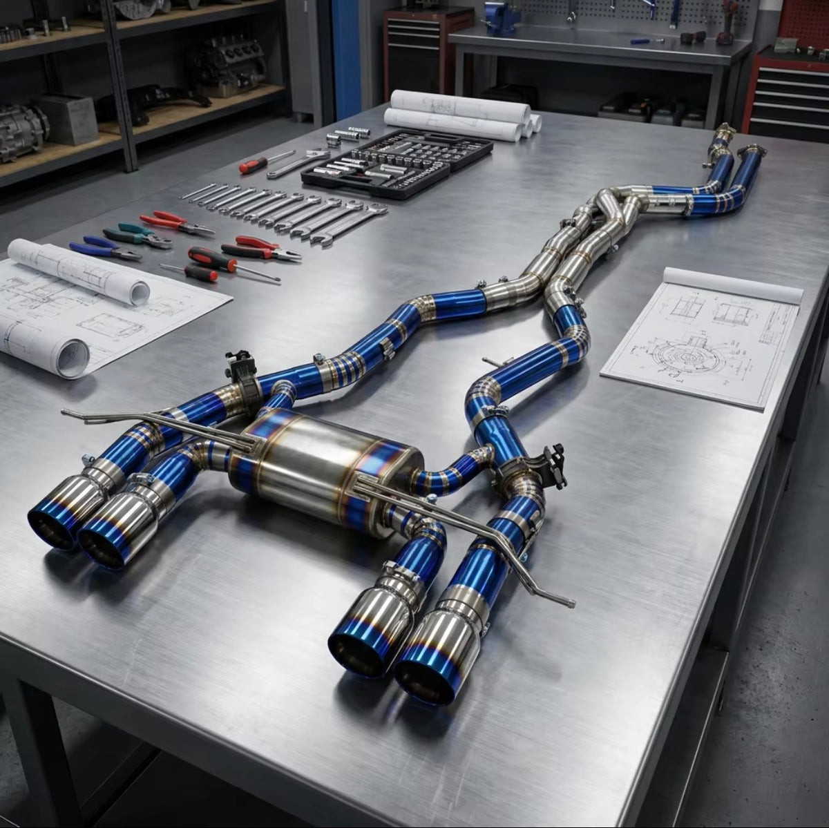Titronic F1 Titanium Full Exhaust Valved System — BMW G8X M3 · M4 · M2 (S58)