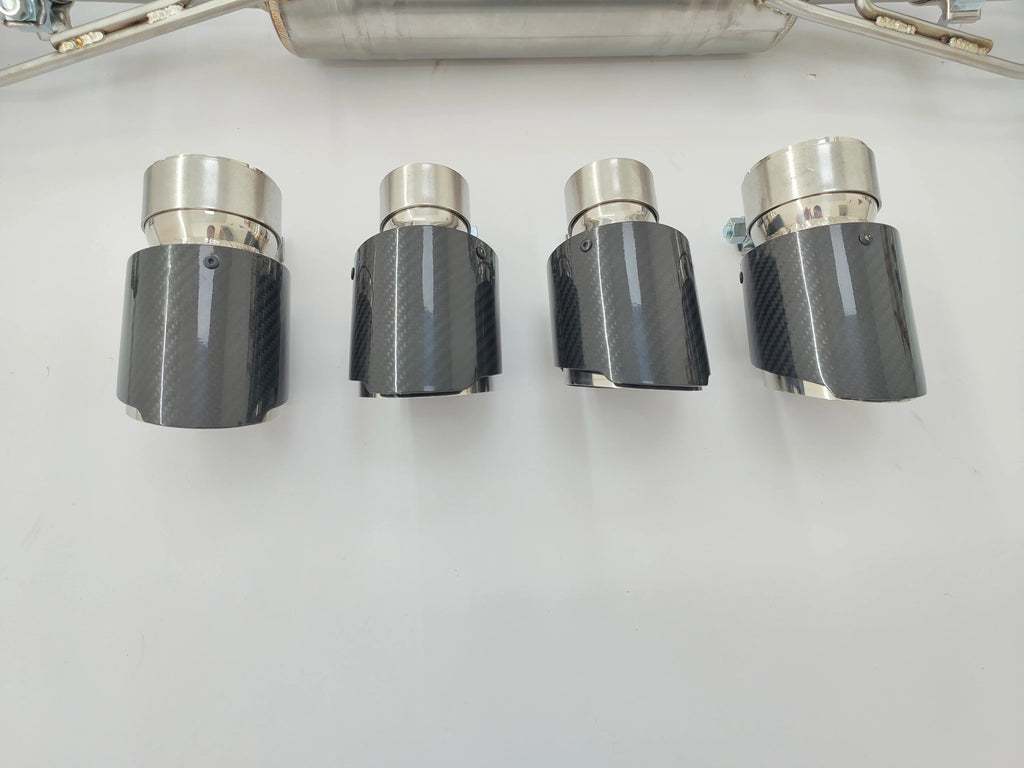 Titronic Systems titanium valved exhaust - tip finish detail