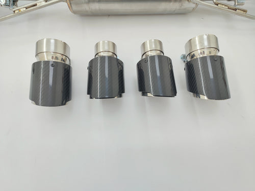 Titronic Systems titanium valved exhaust - tip finish detail