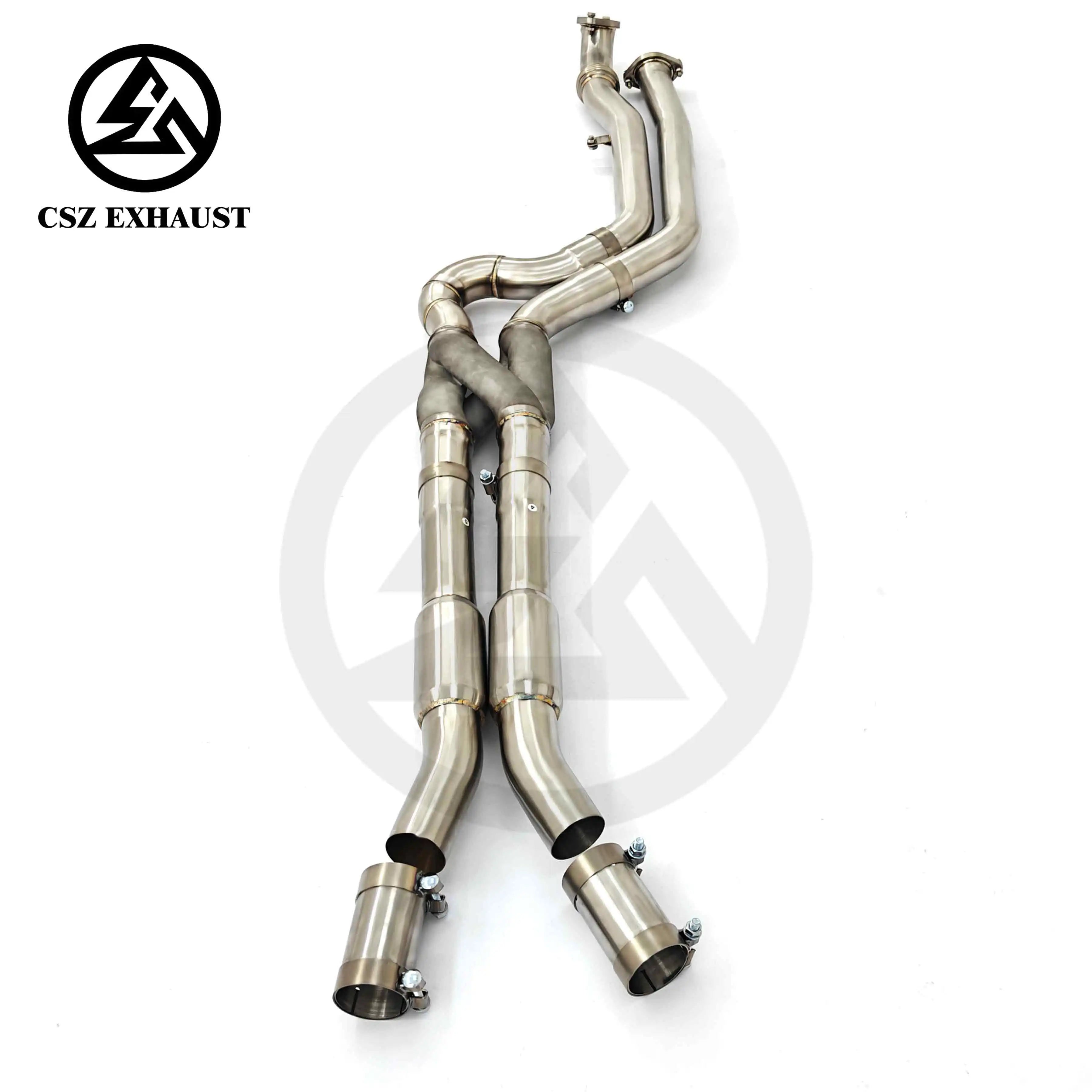 Titronic Systems Z-Pipe midpipe — equal-length runner detail