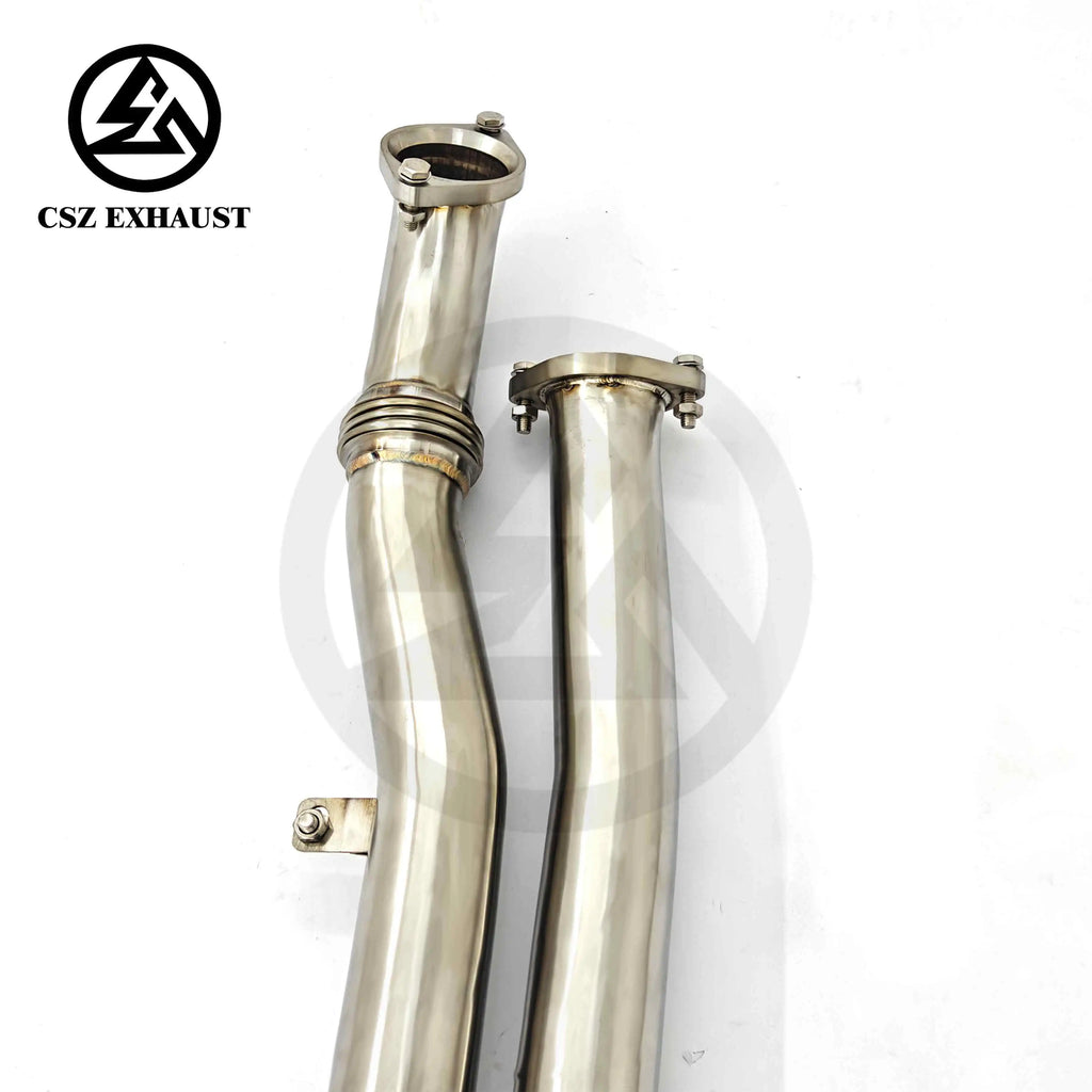 Titronic Systems Z-Pipe midpipe — weld seam close-up