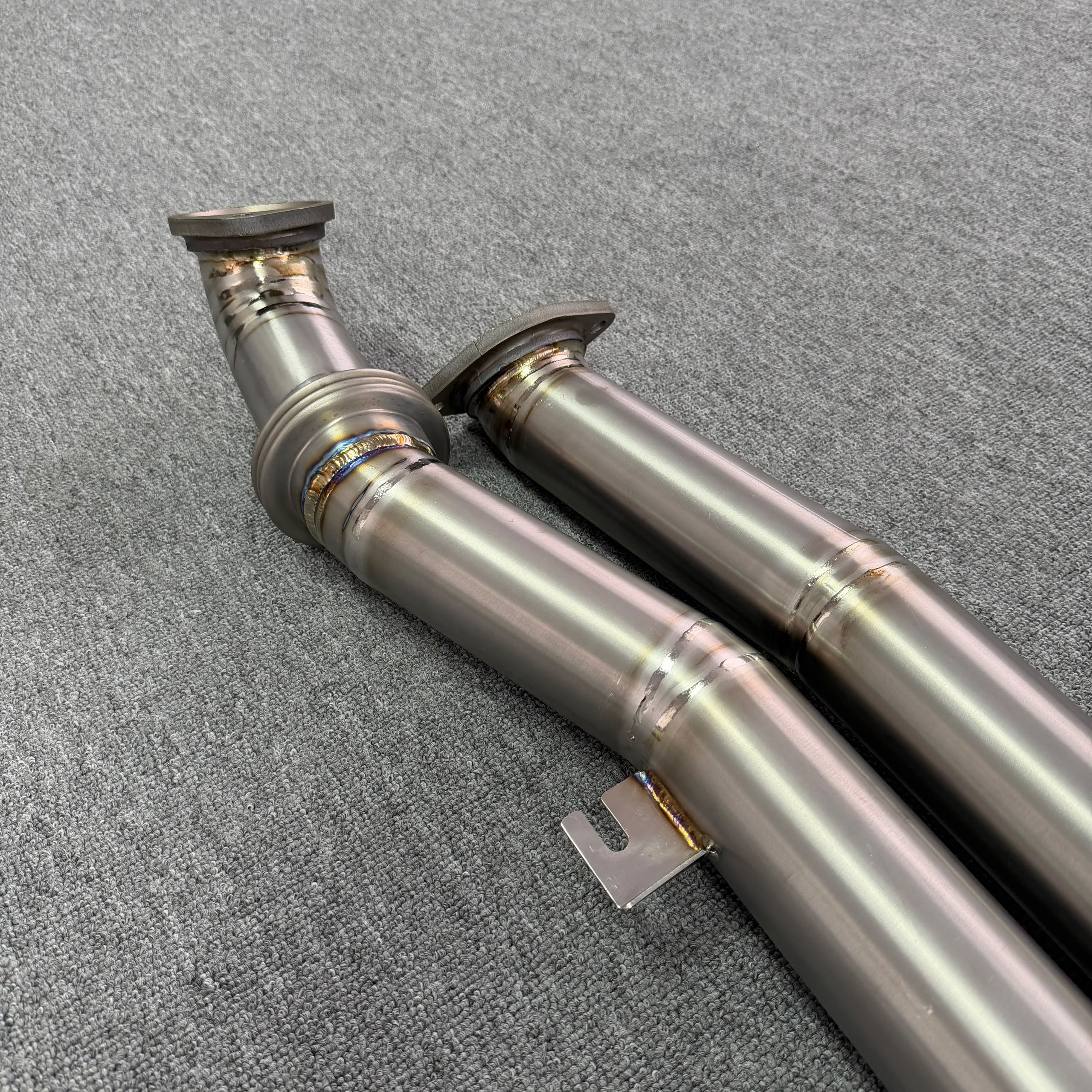 Titronic Systems Titanium Center Exit M Style Exhaust - flange detail