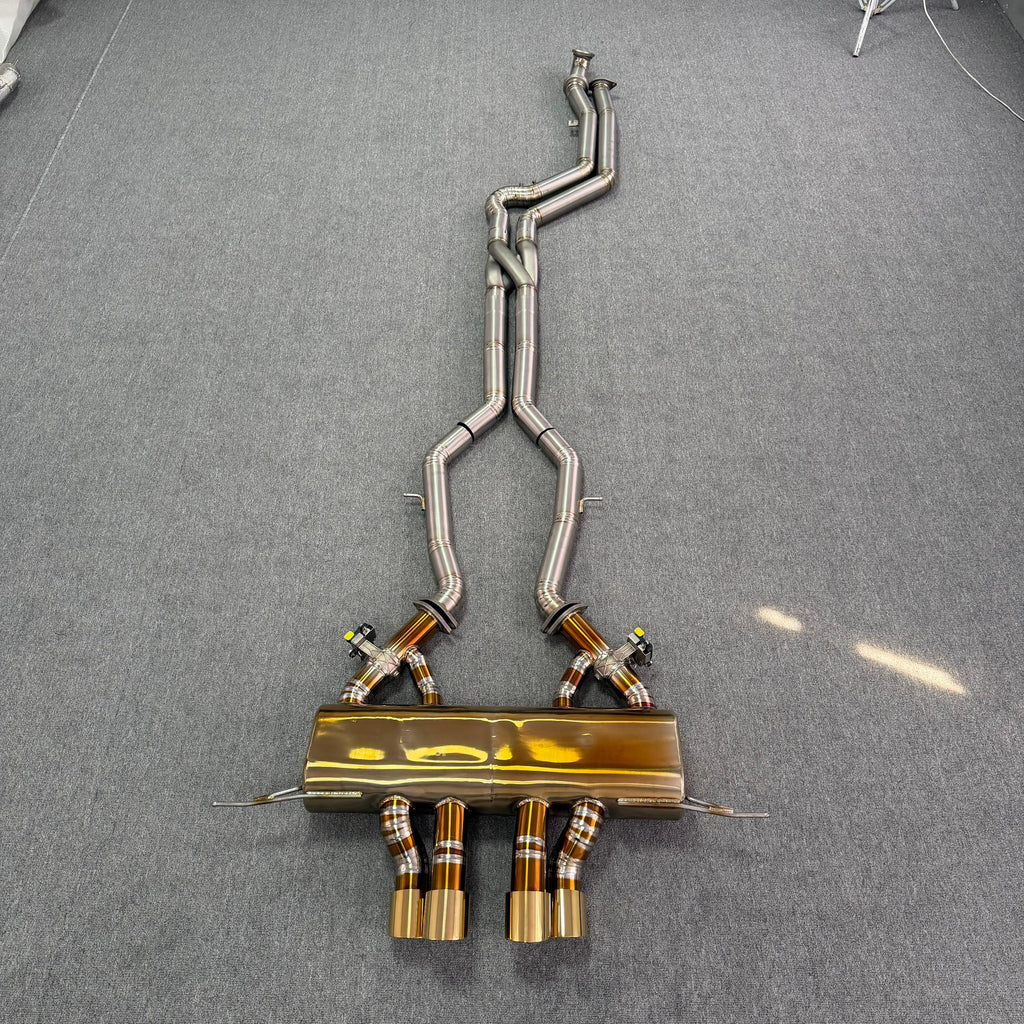 Titronic Systems Titanium Center Exit M Style Exhaust - full system