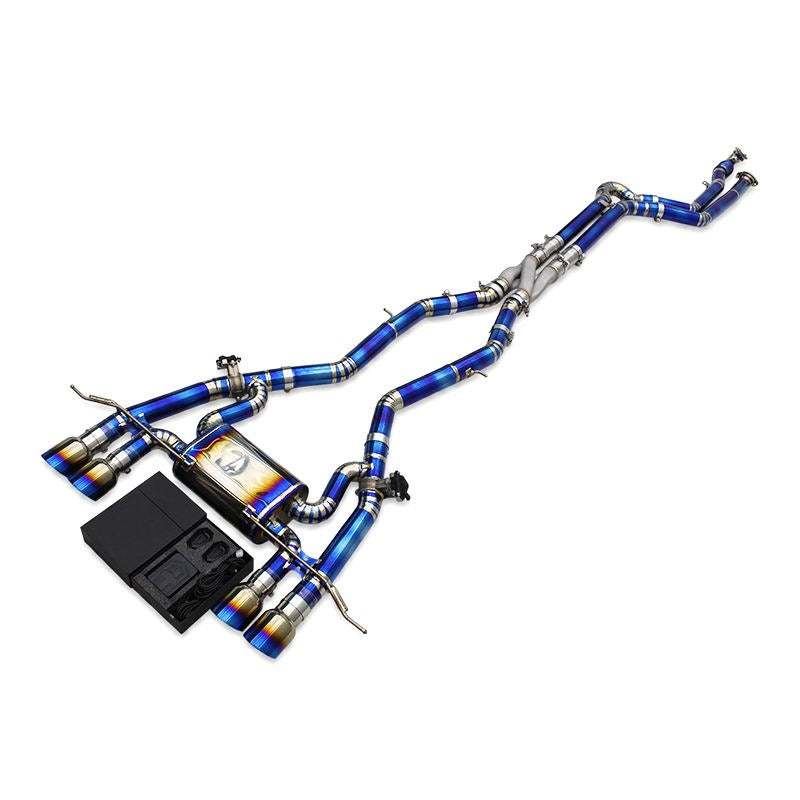 Titronic F1 Titanium Full Exhaust Valved System — BMW F9X X3M · X4M (S58)